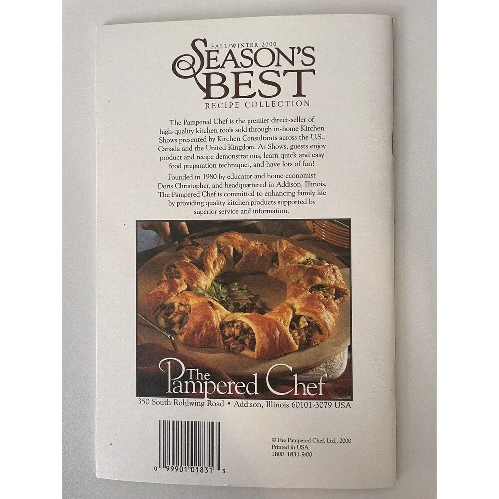 Vintage Lot of 10 Pampered Chef 1994-2001 Light & Simple Recipes Season's Best